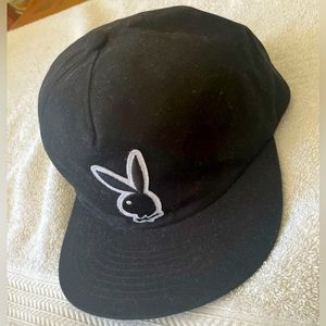 Black Playboy trucker hat